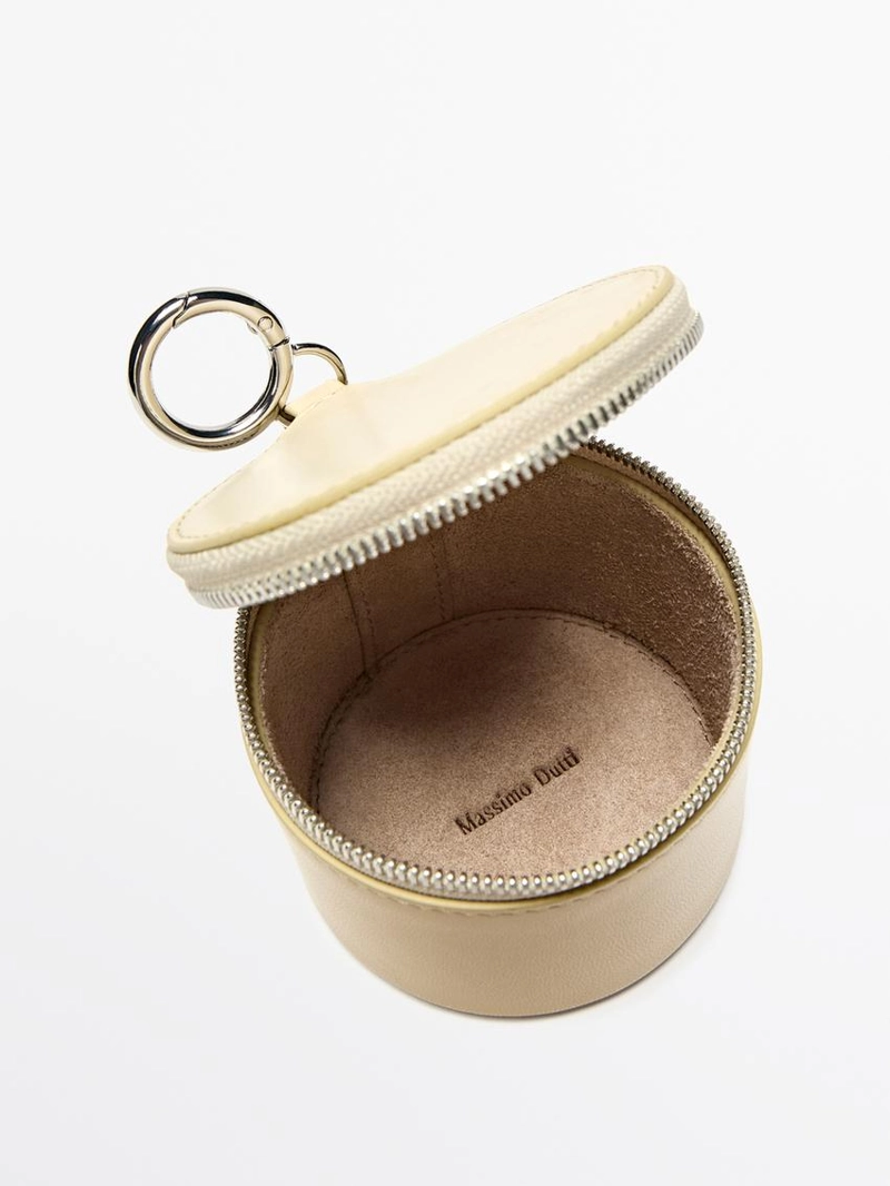 Сумка из овечьей кожи с отделкой нубук, с кристаллами