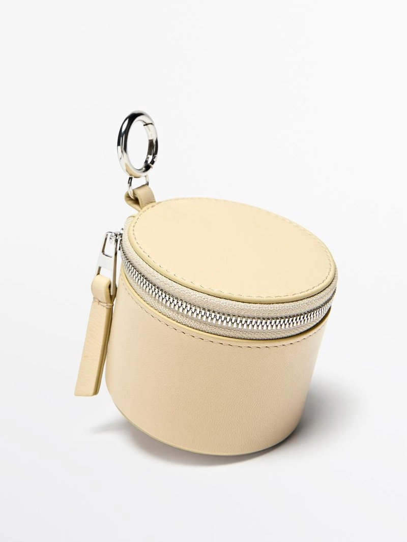 Сумка из овечьей кожи с отделкой нубук, с кристаллами