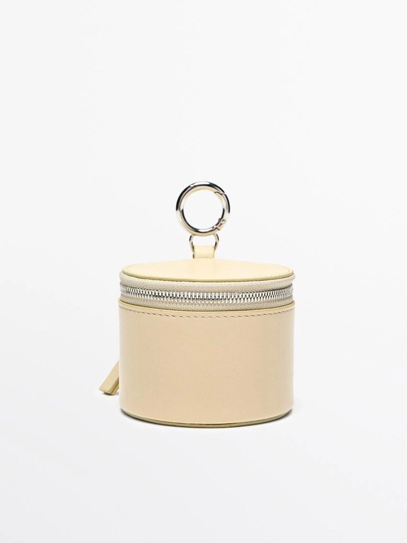 Сумка из овечьей кожи с отделкой нубук, с кристаллами