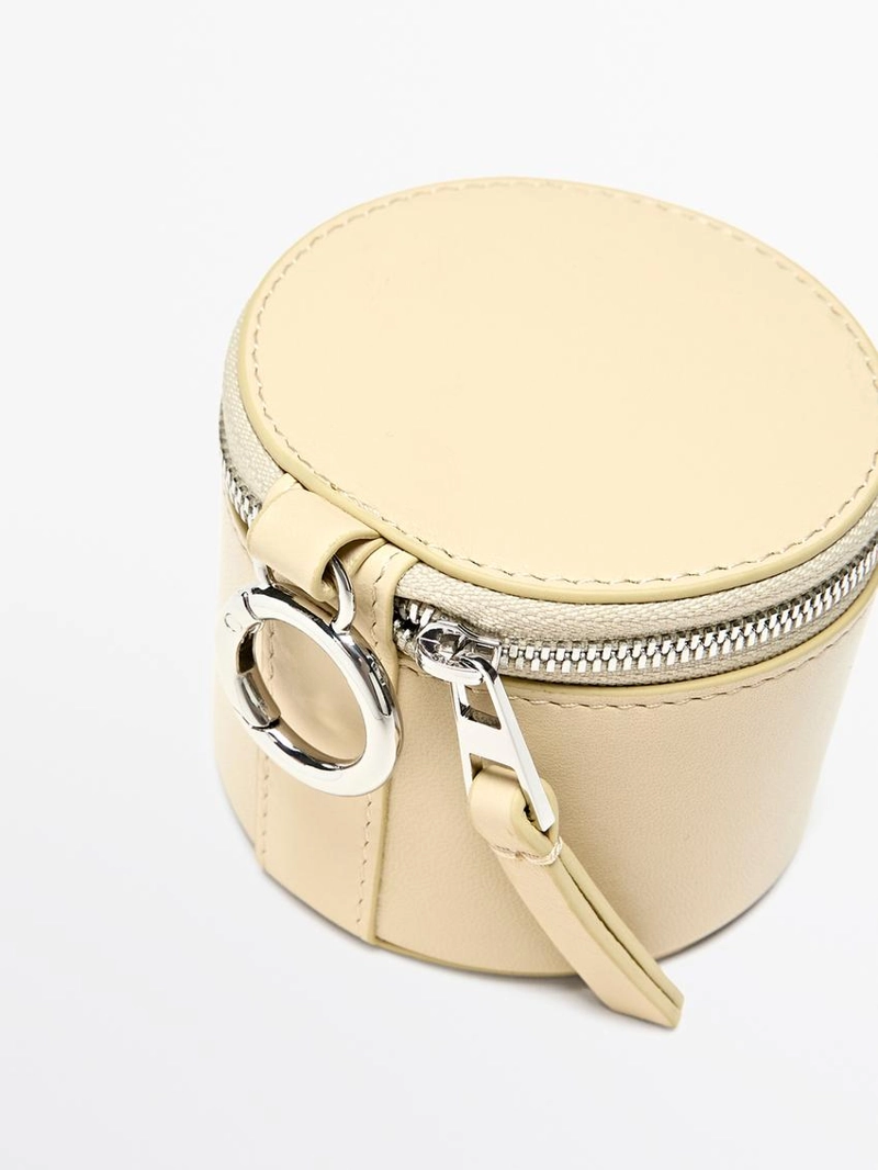 Сумка из овечьей кожи с отделкой нубук, с кристаллами