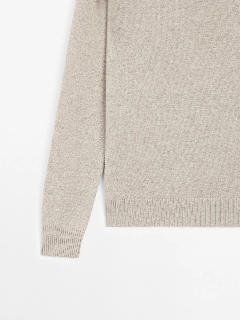 Свитер с круглым вырезом из 100% кашемира