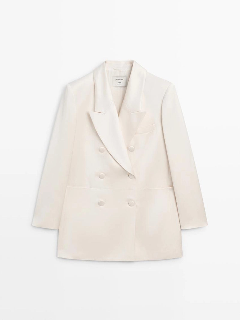 Пиджак из атласа с пуговицами - studio