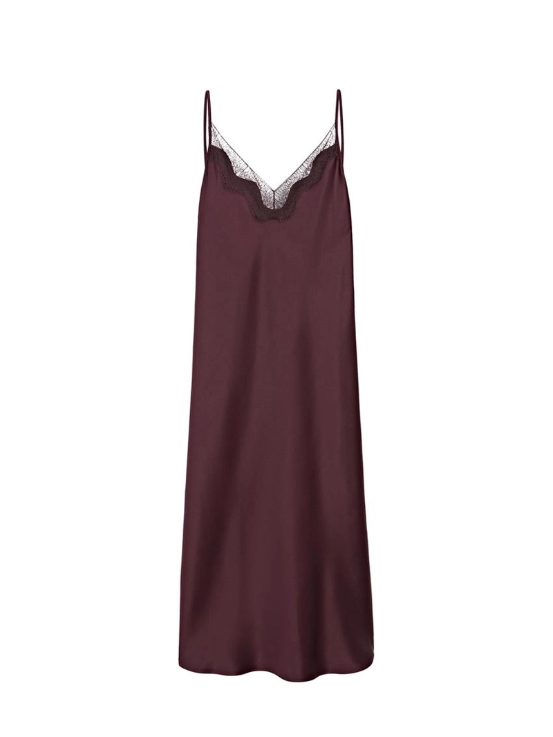 Платье-миди с кружевами