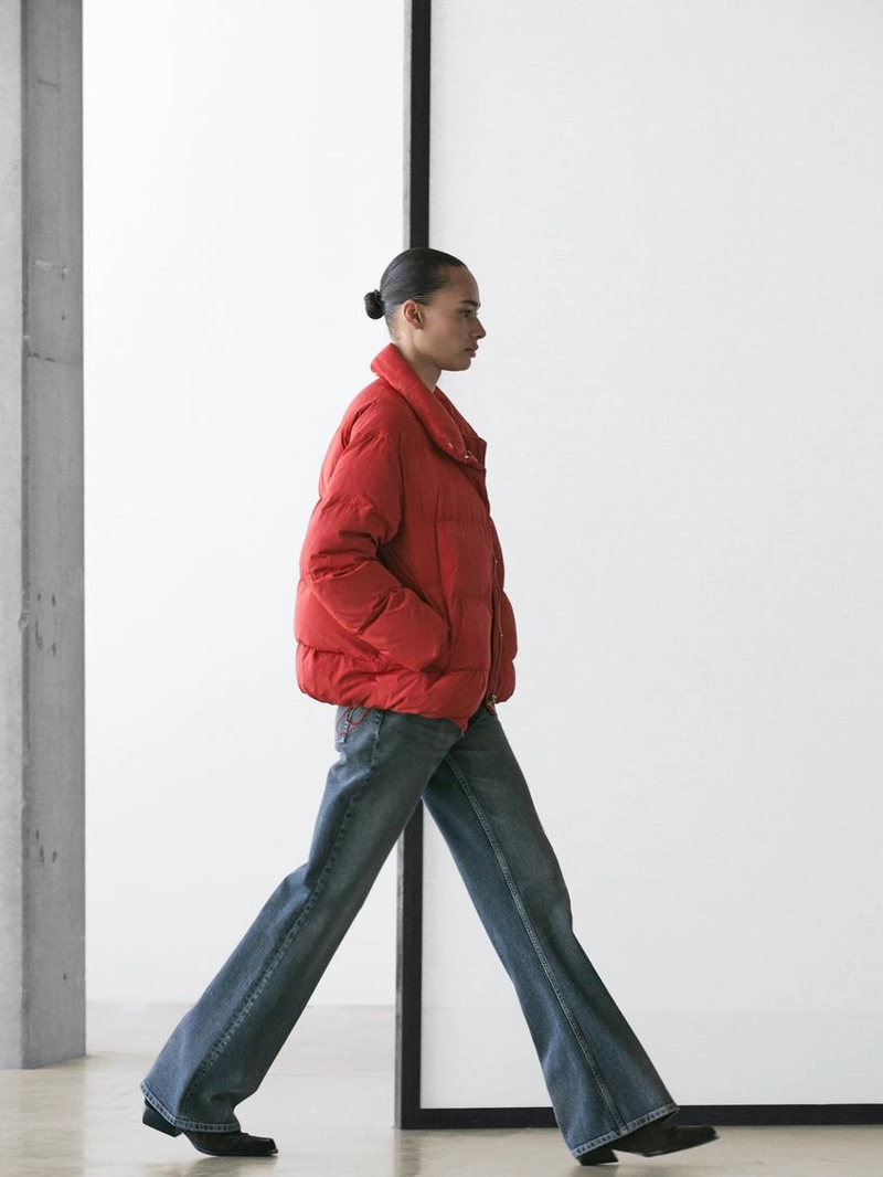 Пуховик с утеплителем из пуха и пера