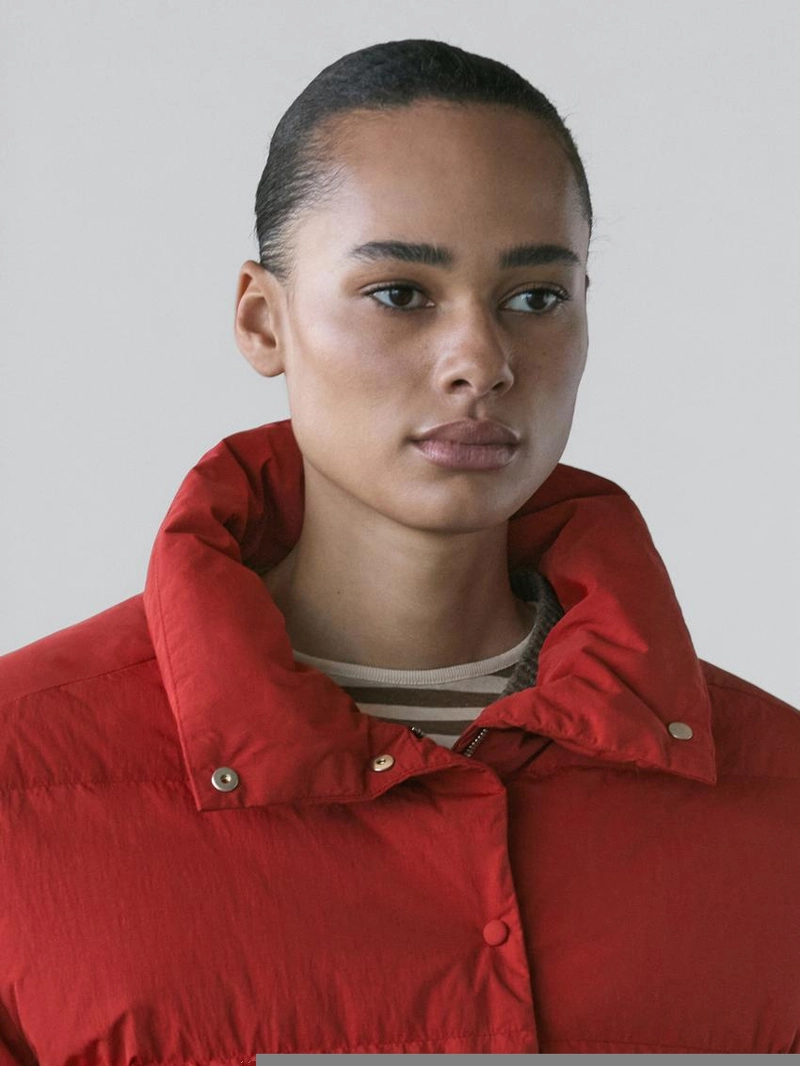 Пуховик с утеплителем из пуха и пера