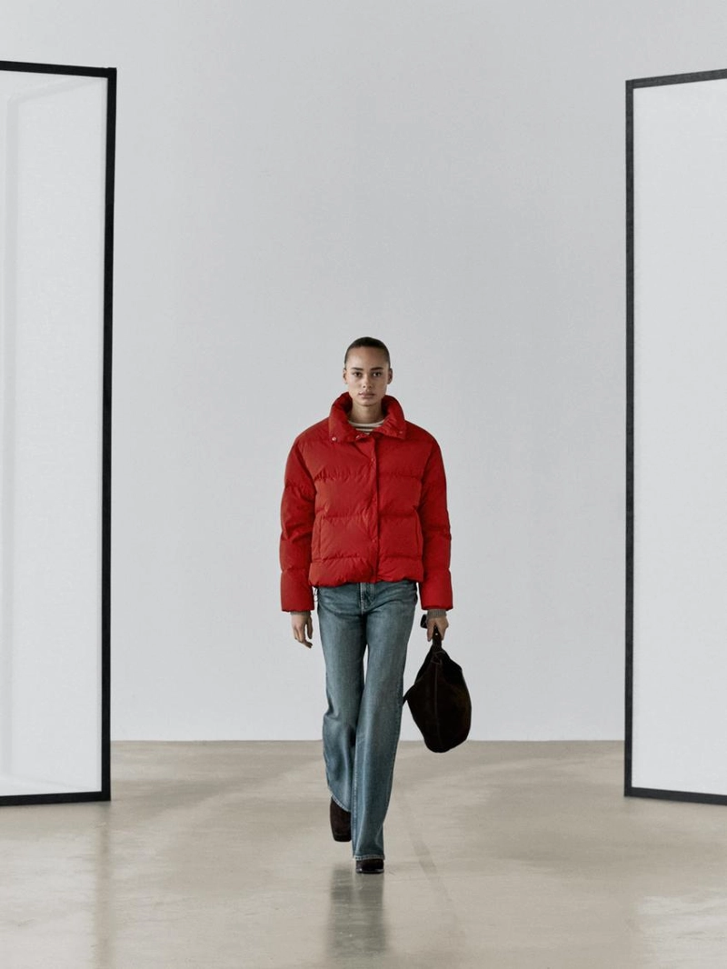 Пуховик с утеплителем из пуха и пера