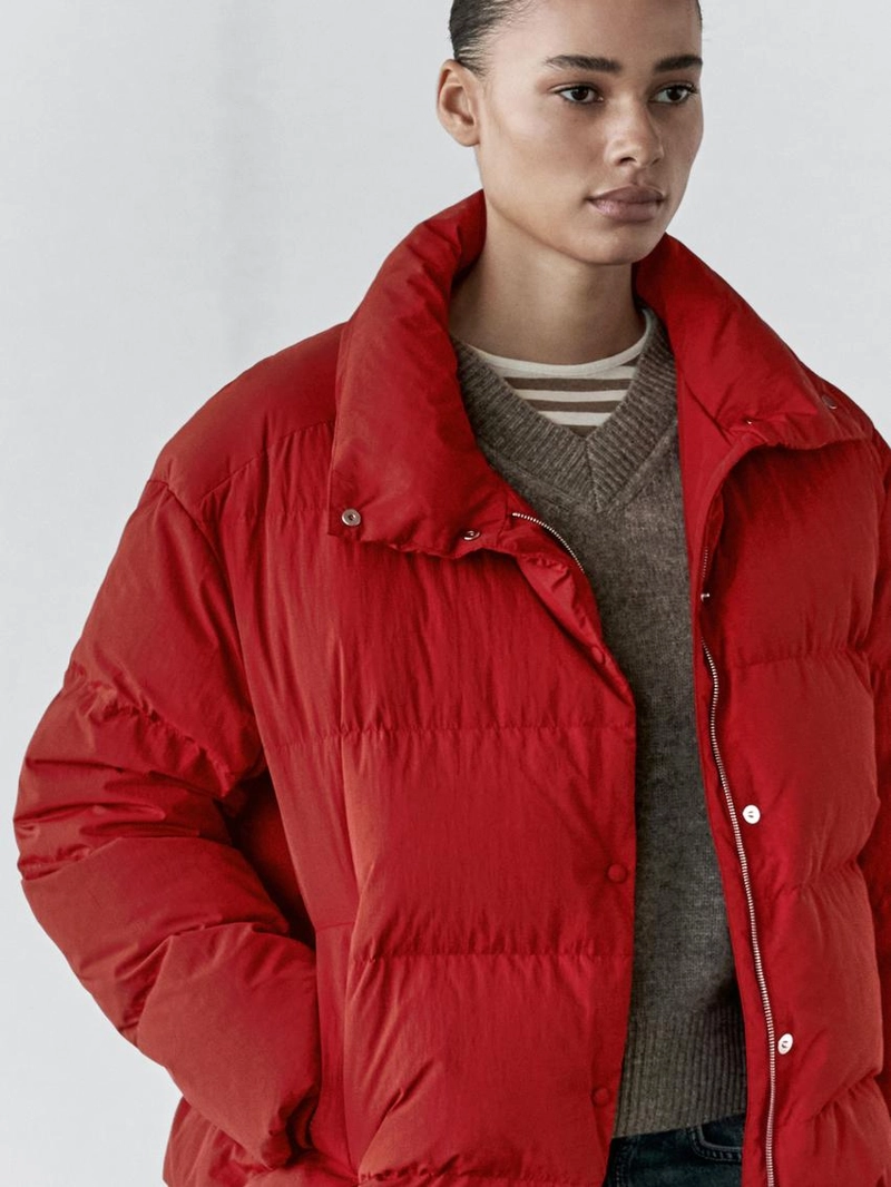 Пуховик с утеплителем из пуха и пера