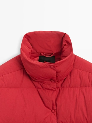 Пуховик с утеплителем из пуха и пера- Заказать в России