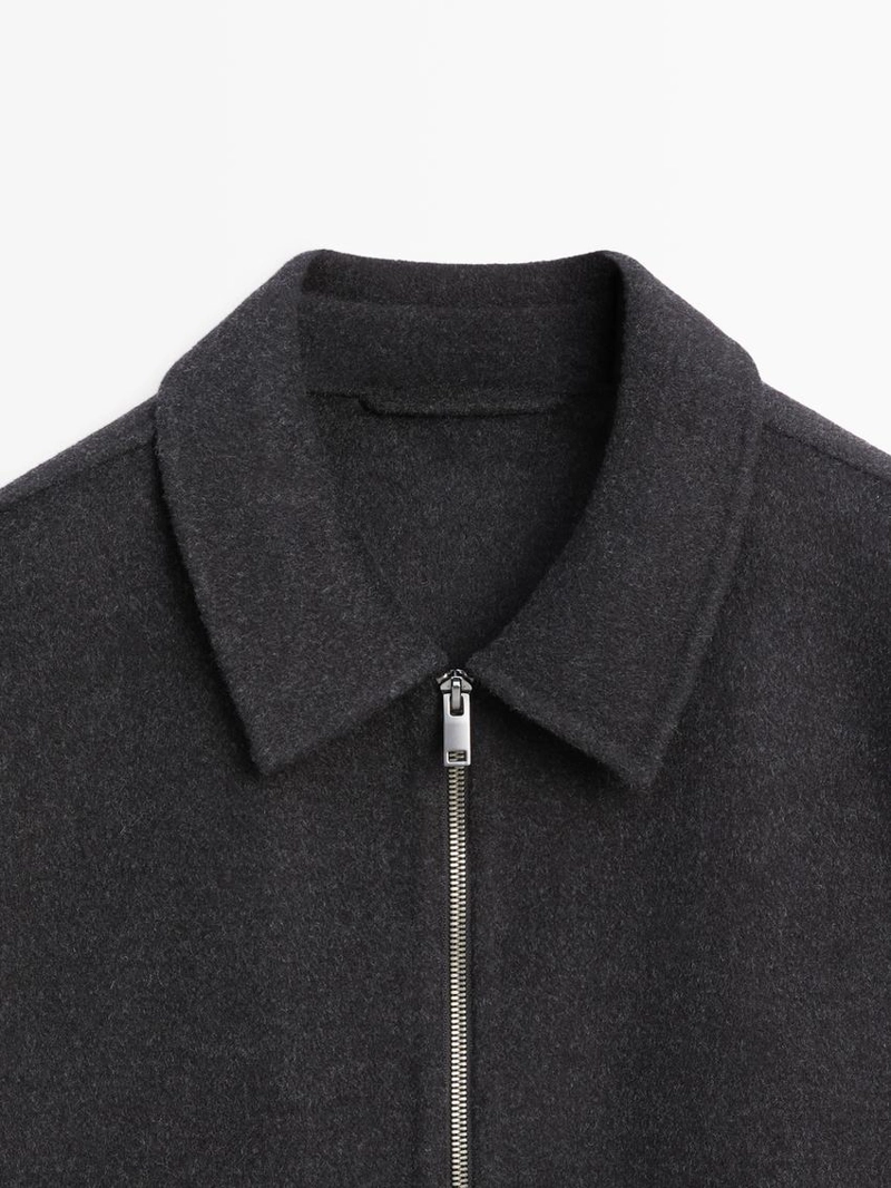 Куртка из шерстяной смеси с карманами