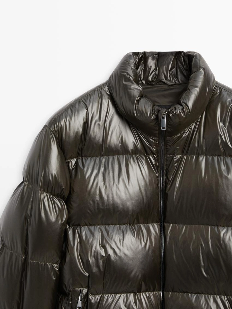 Пуховик с наполнителем из смеси пуха и пера