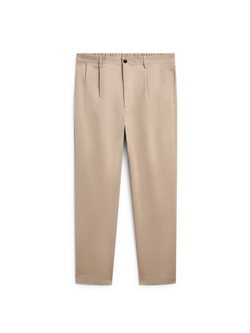 Брюки из смесового хлопка с линиями стрелок