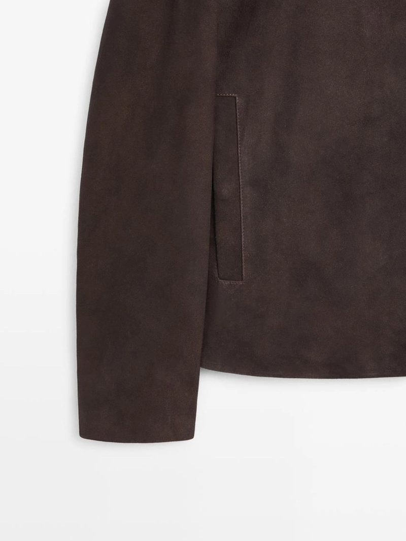 Куртка из замши