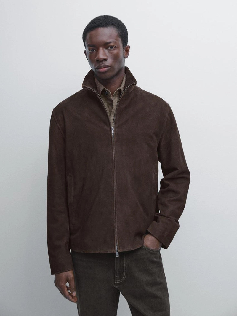 Куртка из замши