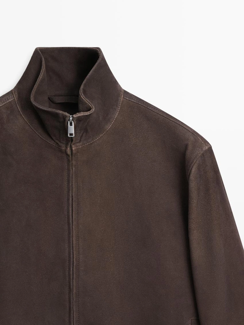 Куртка из замши