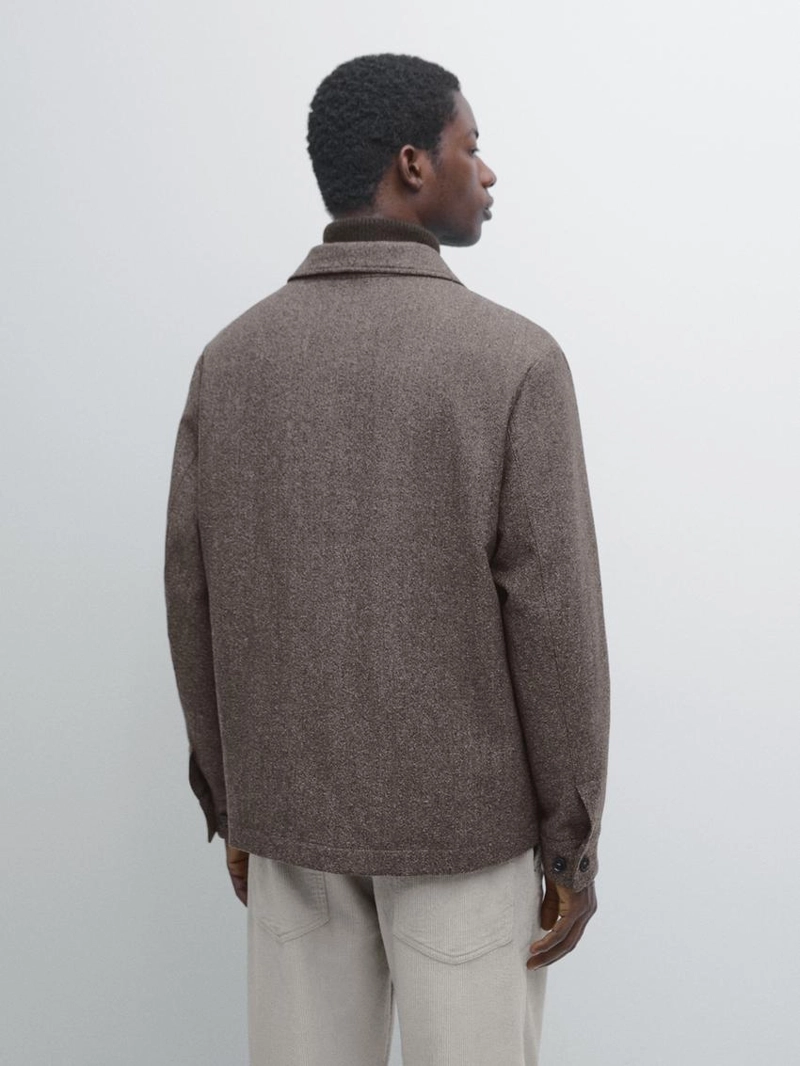 Кардиган из шерстяной смеси в двубортном исполнении