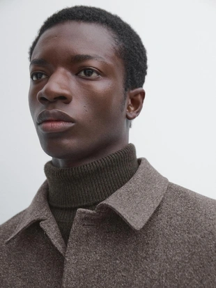 Кардиган из шерстяной смеси в двубортном исполнении- Заказать в России