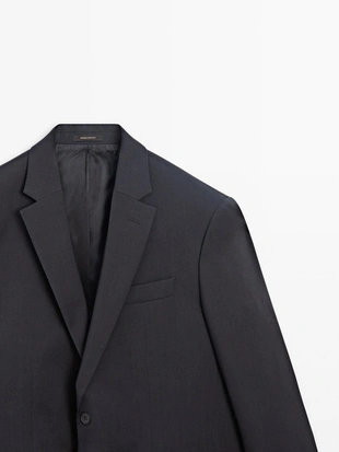 Пиджак из 100% шерсти для костюма- Заказать в России