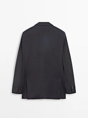 Пиджак из 100% шерсти для костюма- Заказать в России