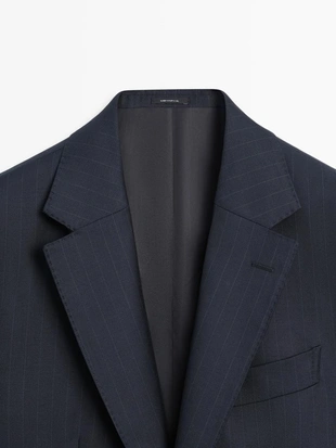 Пиджак из 100% шерсти для костюма- Заказать в России