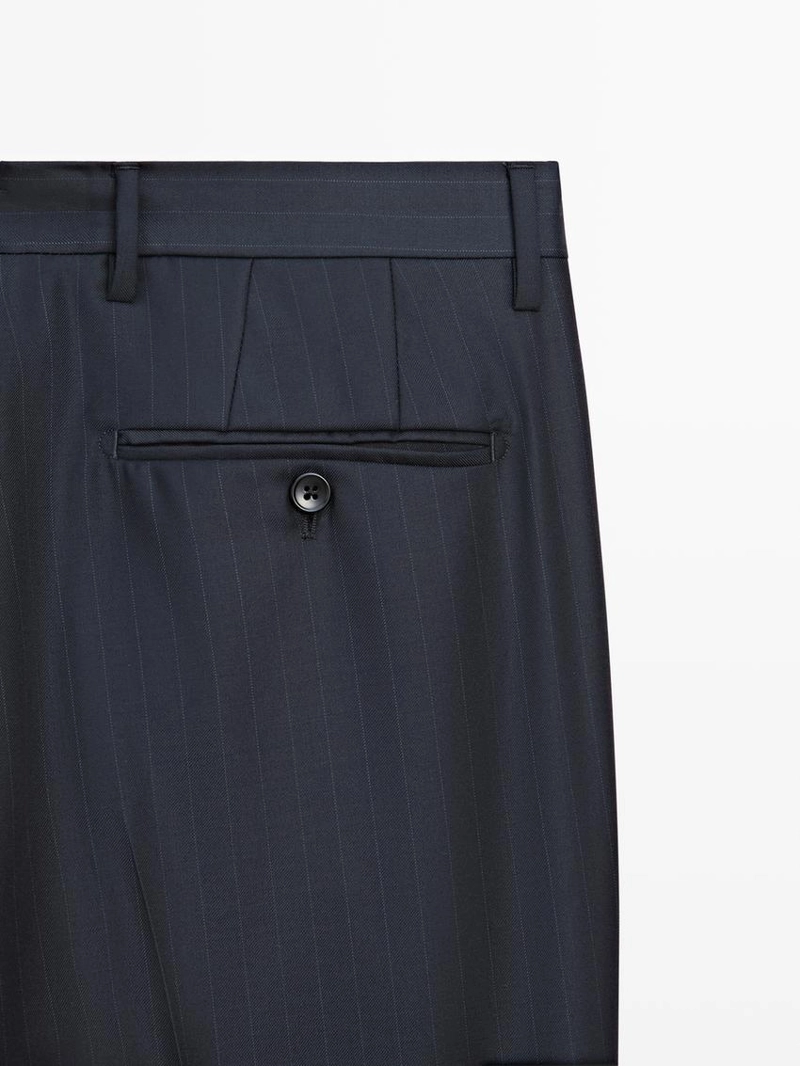 Брюки для костюма из 100% шерсти