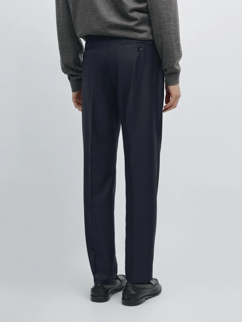 Брюки для костюма из 100% шерсти
