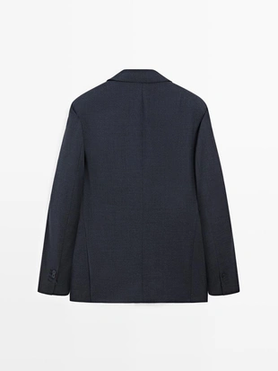 Пиджак из 100% шерсти- Заказать в России