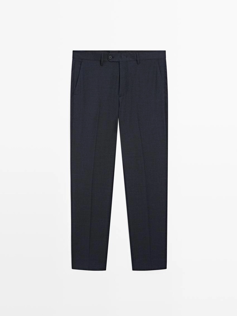 Брюки костюмные из 100% шерсти