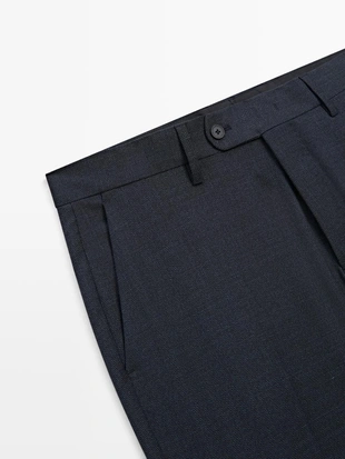 Брюки костюмные из 100% шерсти- Заказать в России