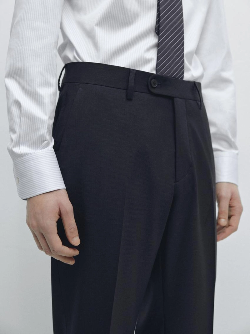 Брюки-костюм из шерстяной смеси