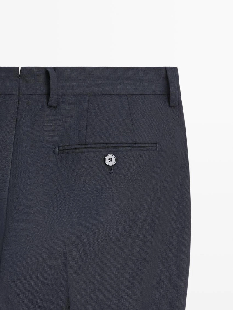 Брюки-костюм из шерстяной смеси