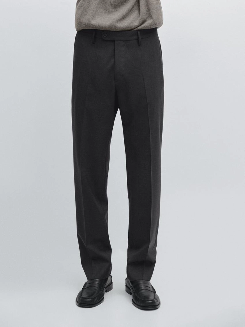 Брюки из 100% шерсти для костюма