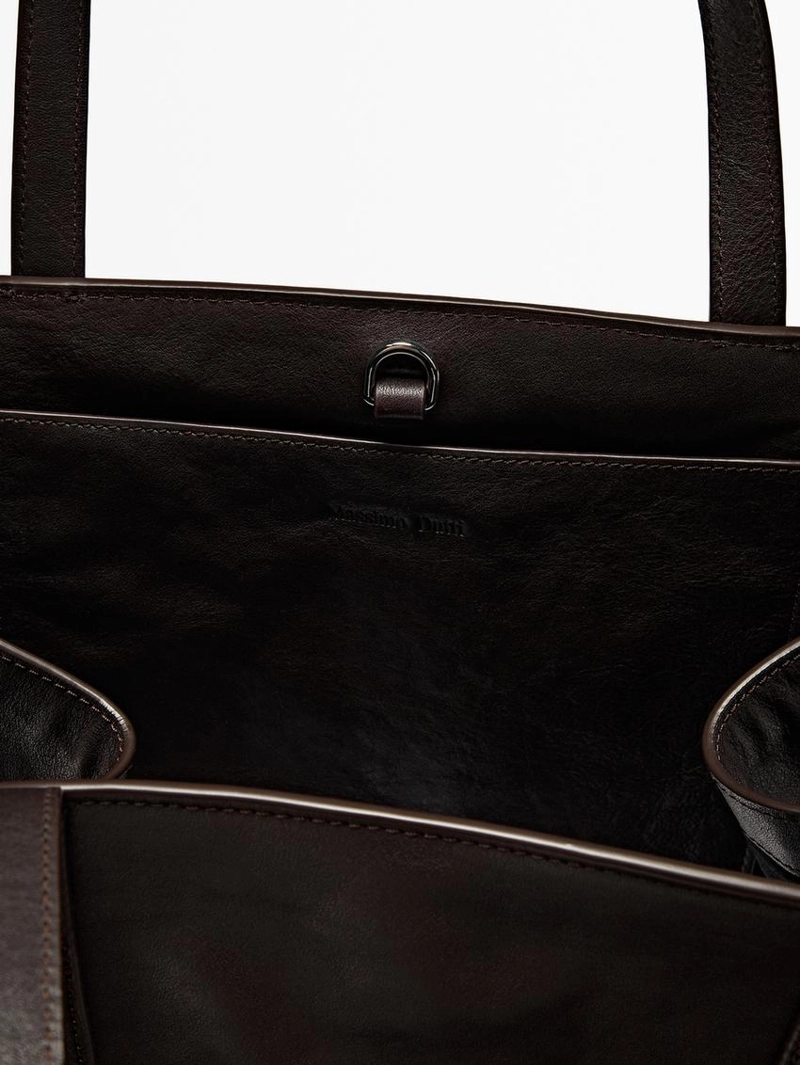 Сумка-тоут из натуральной кожи maxi nappa md icon