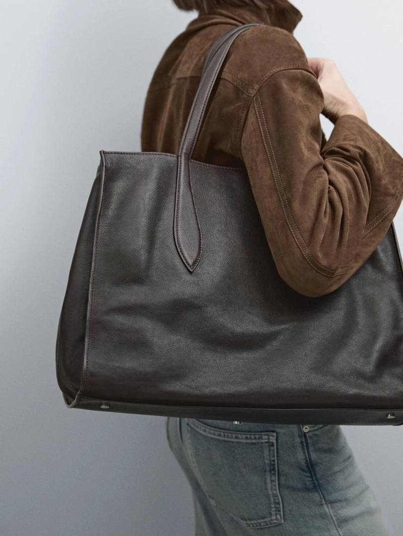 Сумка-тоут из натуральной кожи maxi nappa md icon