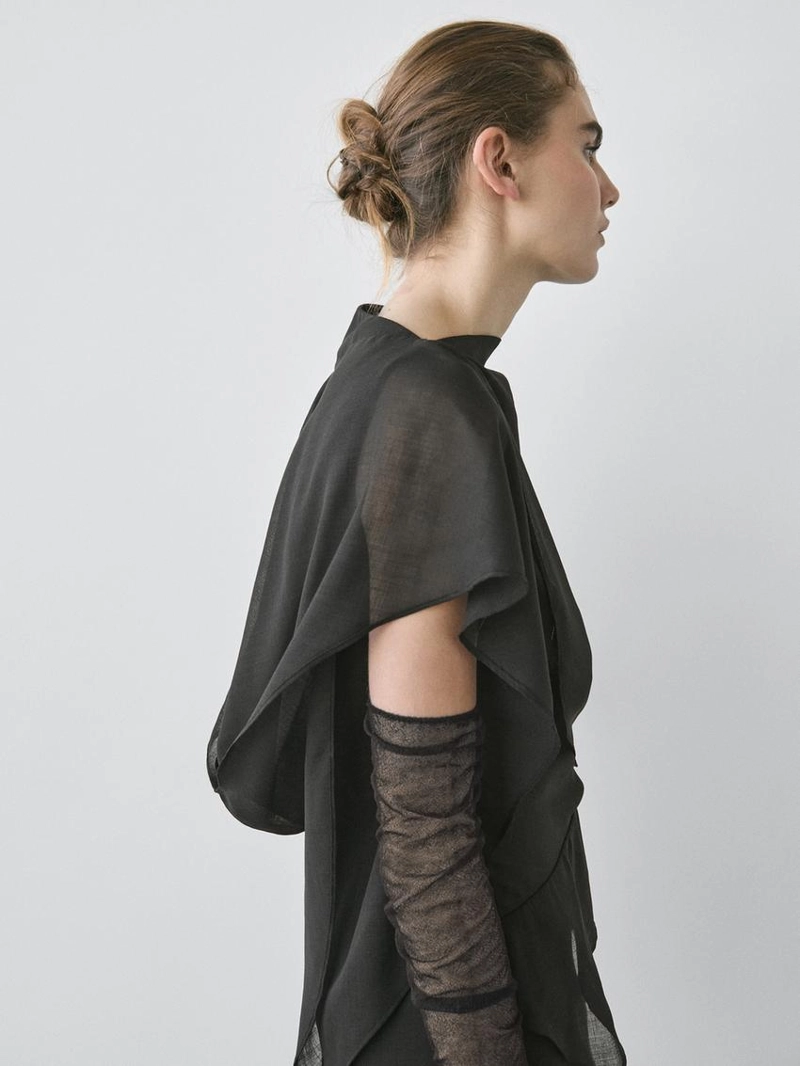 Платье-миди с деталями капюшона - studio