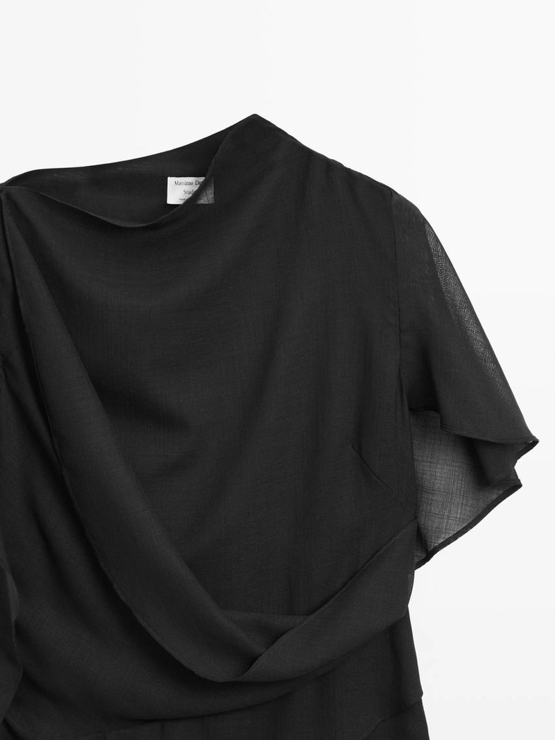 Платье-миди с деталями капюшона - studio