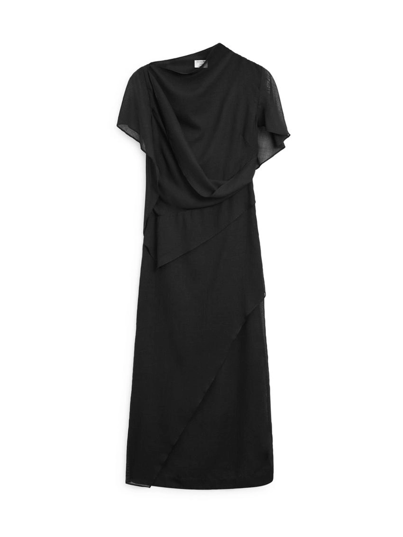 Платье-миди с деталями капюшона - studio