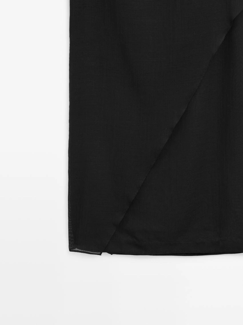 Платье-миди с деталями капюшона - studio