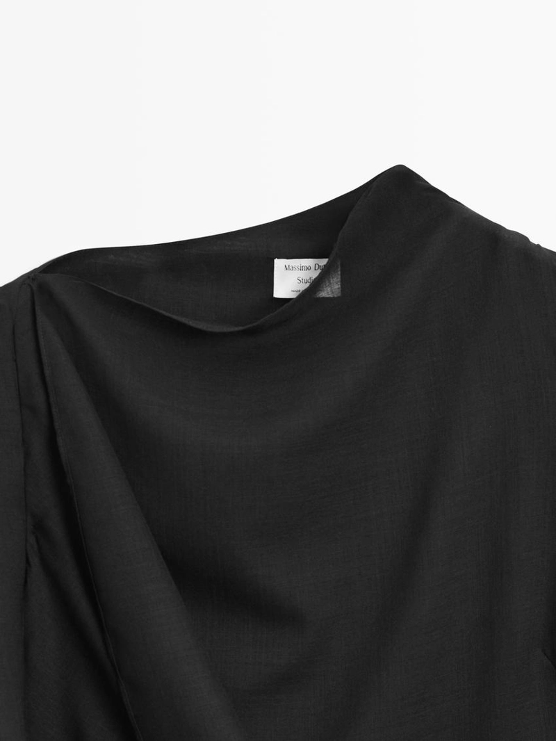 Платье-миди с деталями капюшона - studio