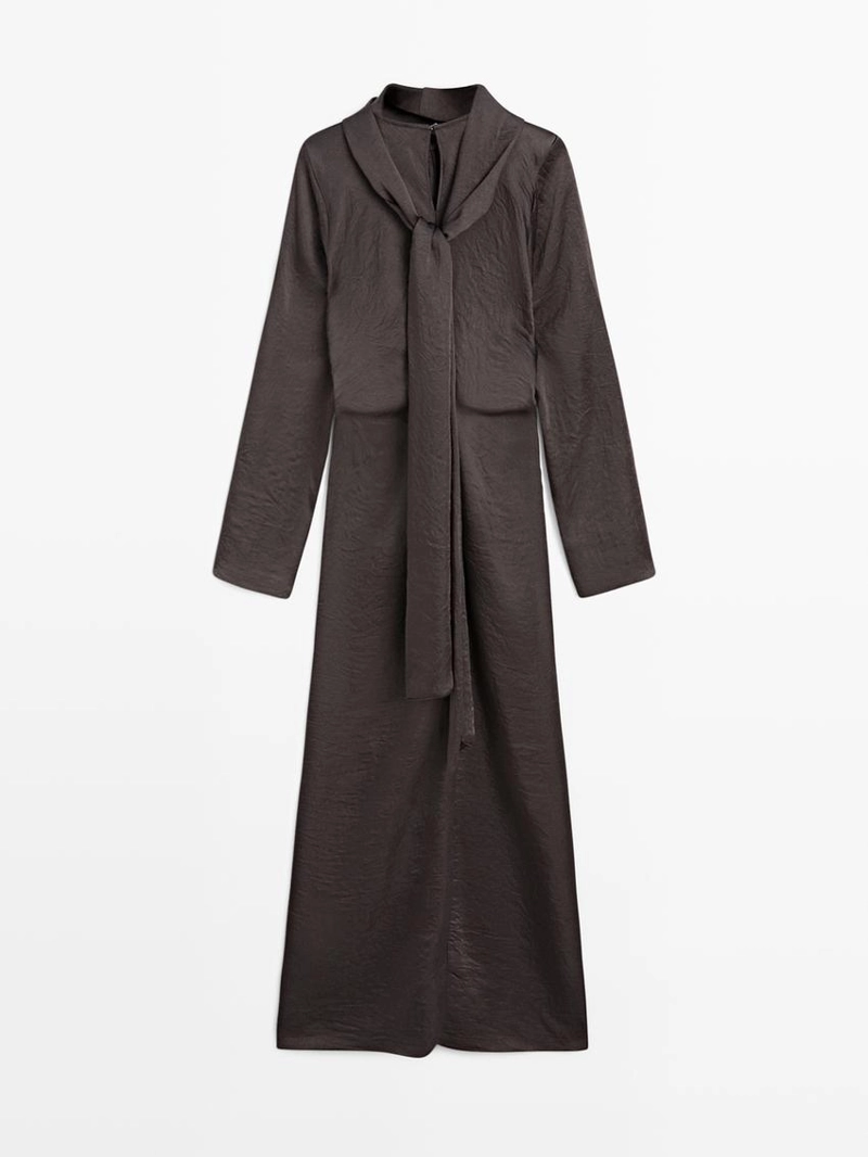 Длинное платье с завязкой - studio