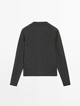 Плетеный кардиган с золотыми пуговицами- Заказать в России