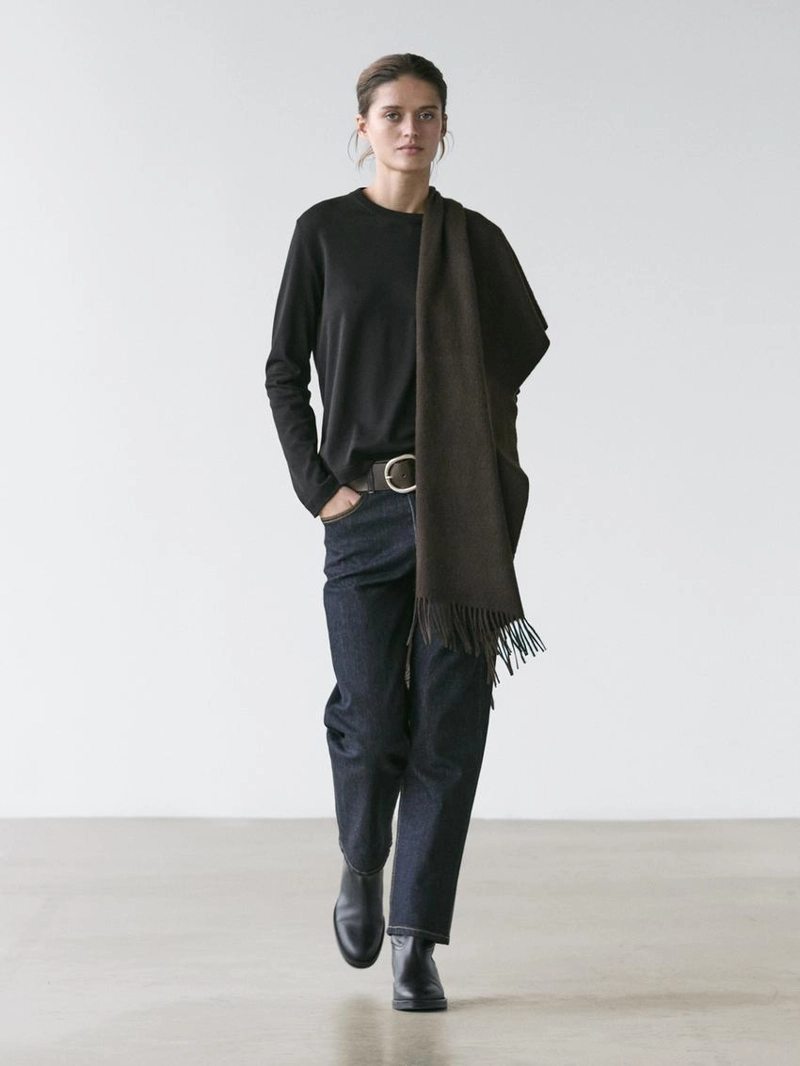 Футболка с длинным рукавом из интерлока 100% хлопок