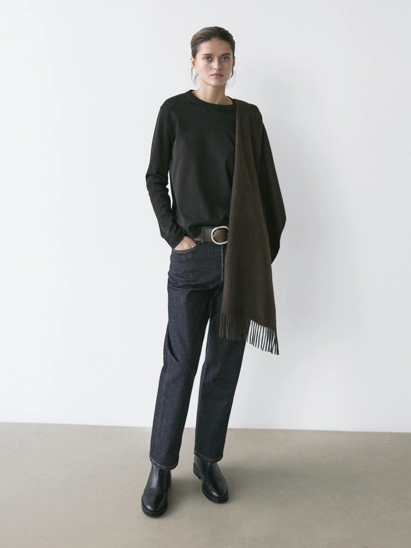 Футболка с длинным рукавом из интерлока 100% хлопок