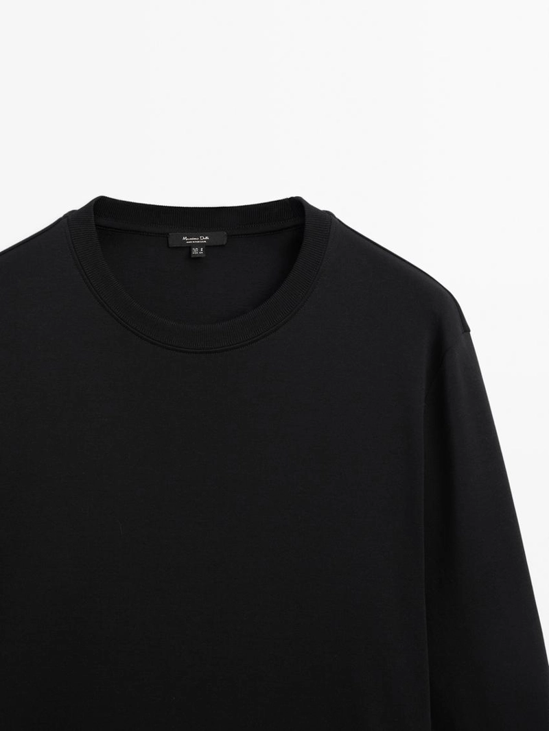 Футболка с длинным рукавом из интерлока 100% хлопок