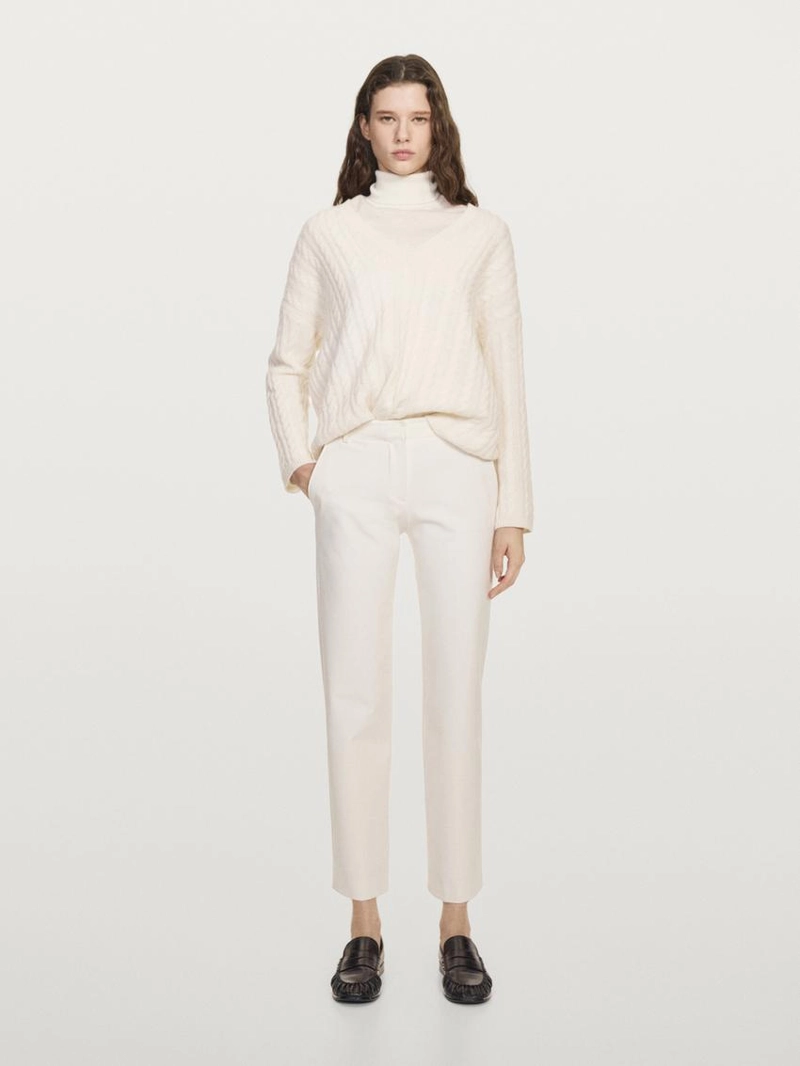 Брюки прямого кроя из технической ткани