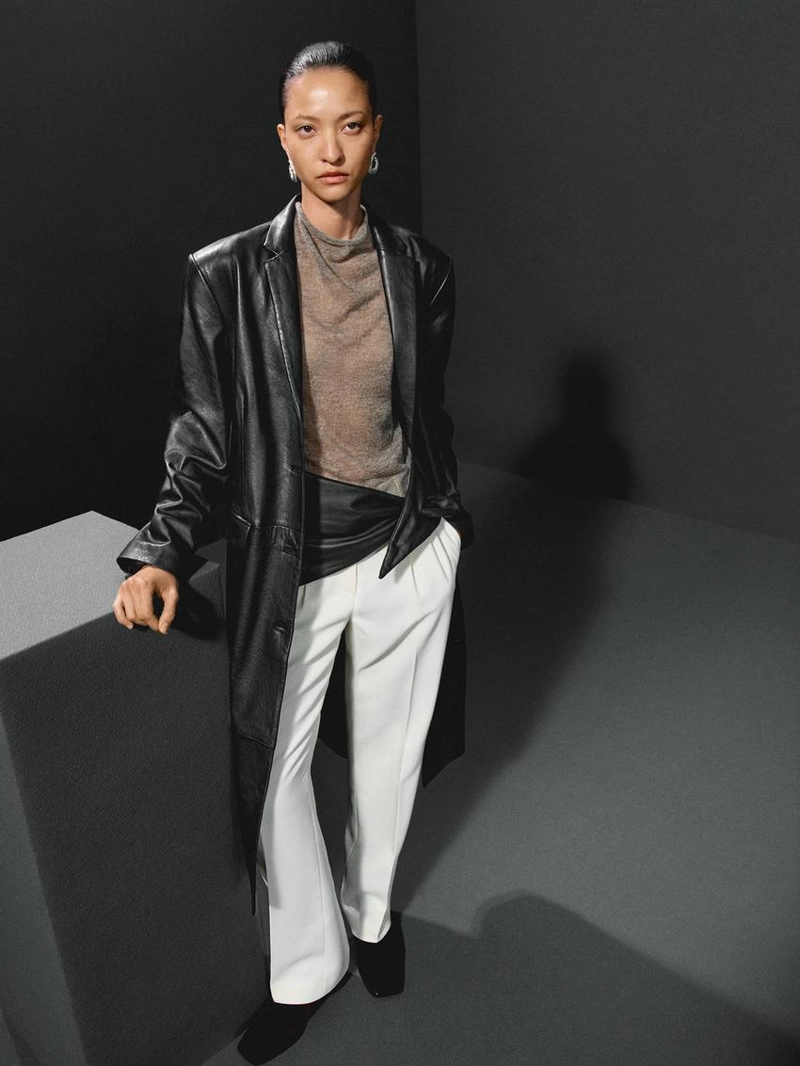 Кожаные ботинки на щиколотке с замшевой подкладкой