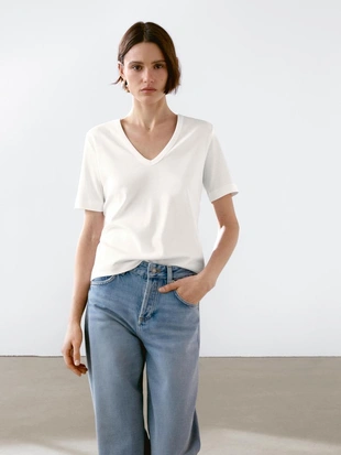 Футболка с коротким рукавом из 100% хлопка- Заказать в России