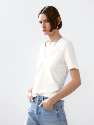 Футболка с коротким рукавом из 100% хлопка- Заказать в России