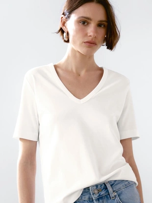 Футболка с коротким рукавом из 100% хлопка- Заказать в России