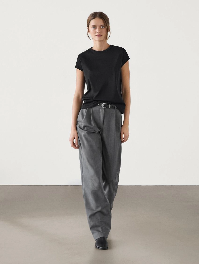 Футболка с коротким рукавом из 100% мерсеризированного хлопка