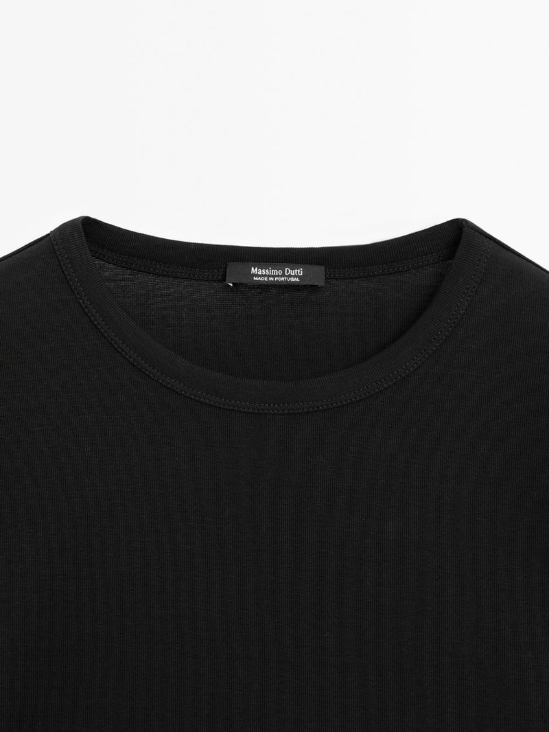 Футболка с коротким рукавом из 100% мерсеризированного хлопка